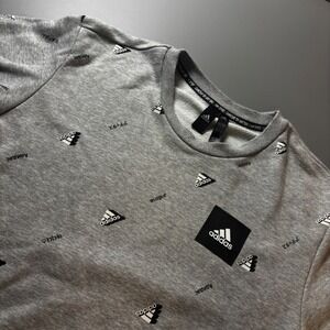 Adidas AOP I Am Sport Gameday Large Crew Neck Sweatshirt Gray Men‎